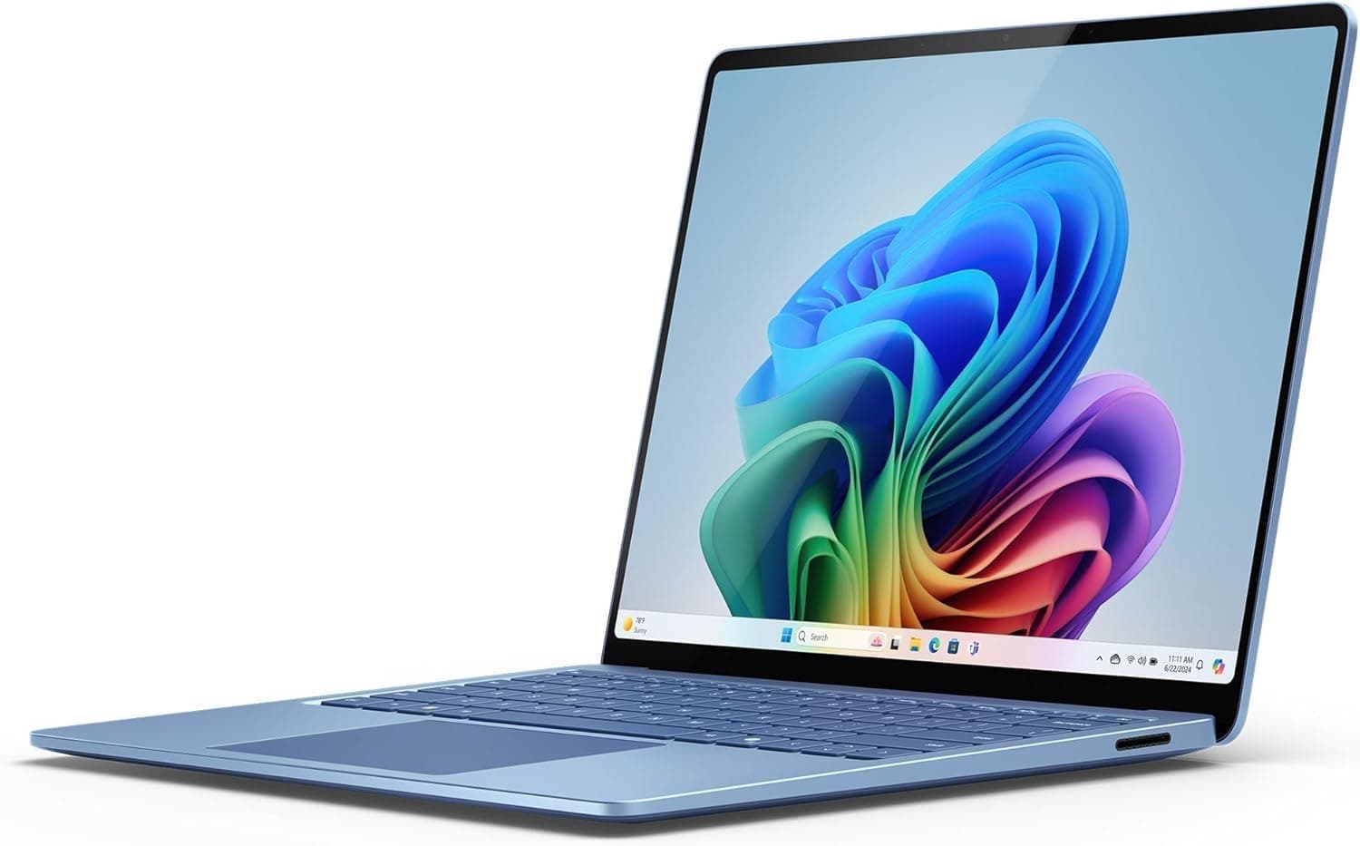Microsoft Surface Laptop | Copilot+ PC | 13.8” Touchscreen | Snapdragon X Elite (12 cores) | 16GB Memory | 512GB SSD | 2024 Model, 7th Edition | Sapphire