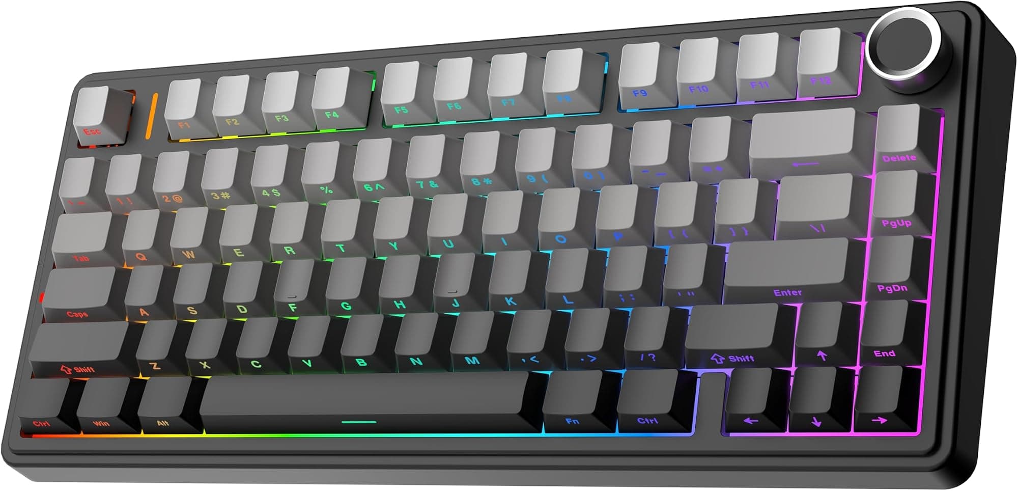 EPOMAKER AULA F75 Wireless Mechanical Gaming Keyboard, 75% Layout with Knob