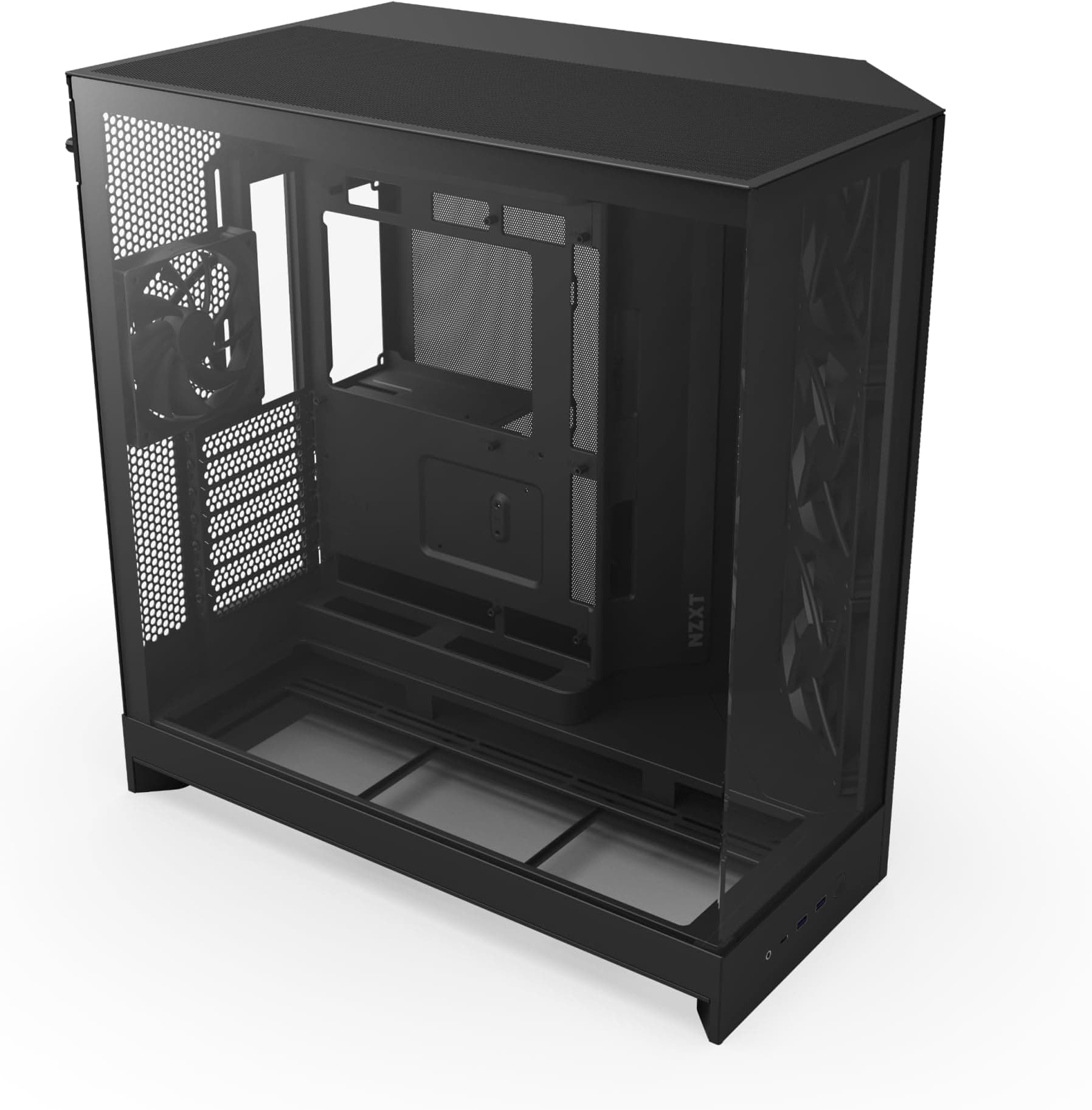 NZXT H9 Flow - Dual-Chamber ATX PC Case - Black