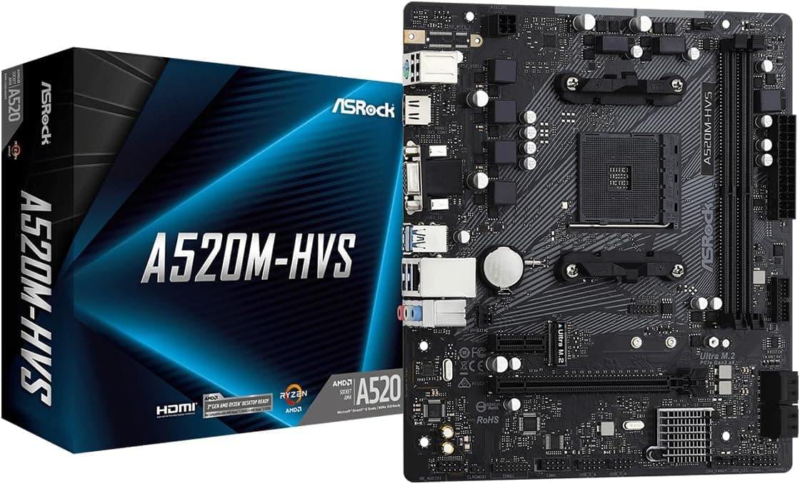 Carte Mère ASRock A520M-HVS (AM4) Micro-ATX