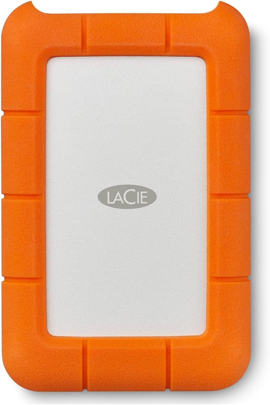 LaCie Rugged USB-C 4TB — shock‑resistant, USB‑C Portable External Hard Drive, 2.5‑inch, for Mac & Windows — Rescue Data Recovery included