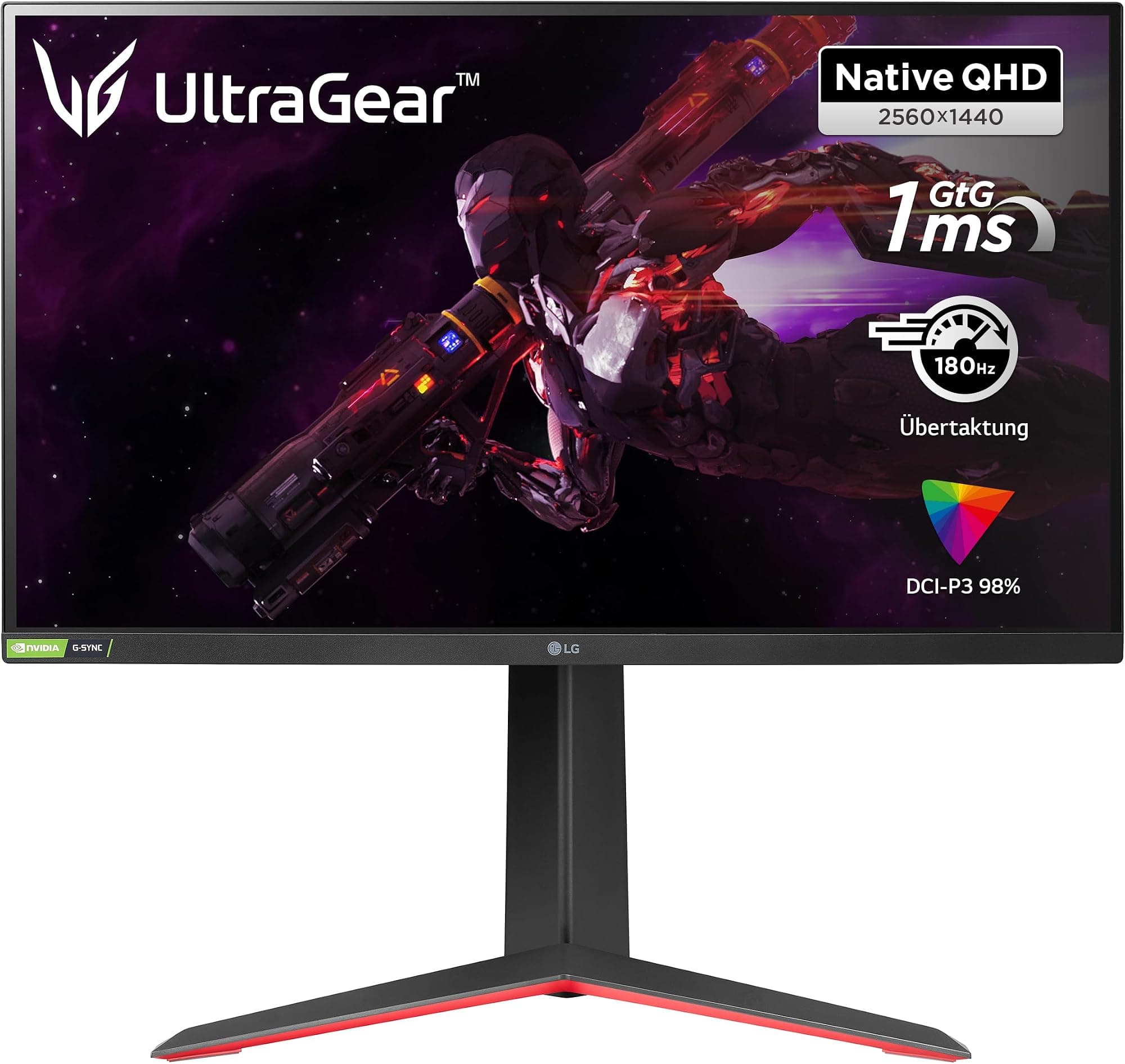 LG 27GP850-B 27'' UltraGear QHD Nano IPS 1ms 165Hz HDR Monitor with G-SYNC Compatibility