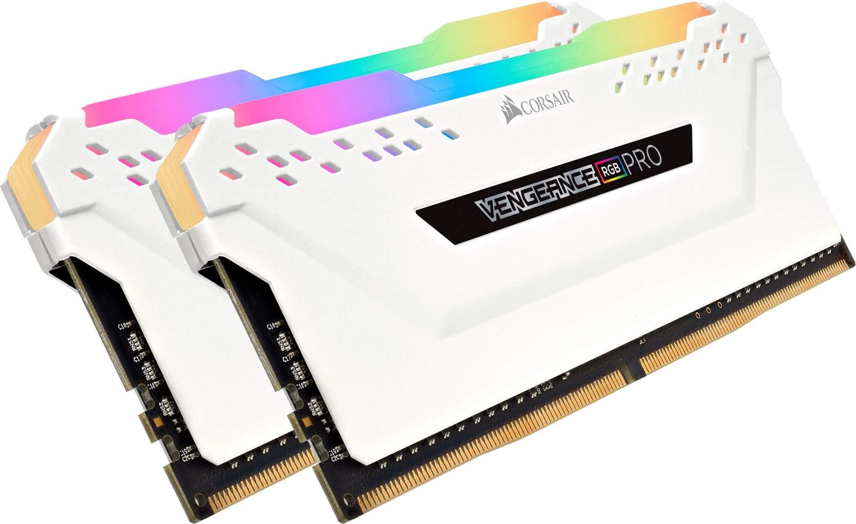 Corsair Vengeance RGB PRO 16GB (2x8GB) DDR4 3200MHz C16 Desktop Gaming Memory White