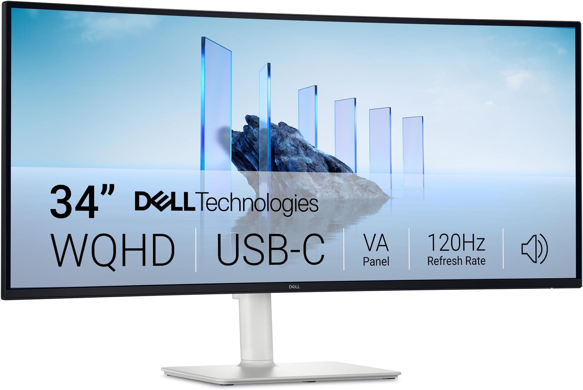 Dell 34 Plus USB-C Monitor - S3425DW, WQHD (3440x1440), 120Hz, VA, 1ms