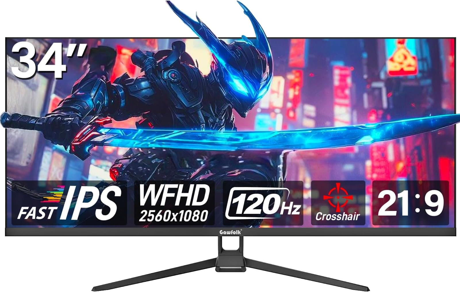 Gawfolk 34-inch Ultra-Wide Gaming Monitor