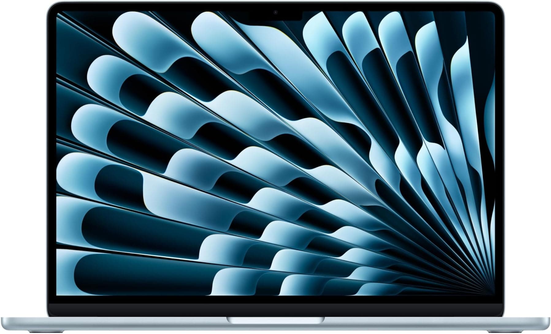 Apple MacBook Air 13-inch Laptop M5 chip with 10-core CPU and 8-core GPU: Built for AI, 13.6-inch Liquid Retina Display, 16GB Unified Memory, 512GB SSD, 12MP Center Stage, Touch ID, Wi-Fi 7; Sky Blue