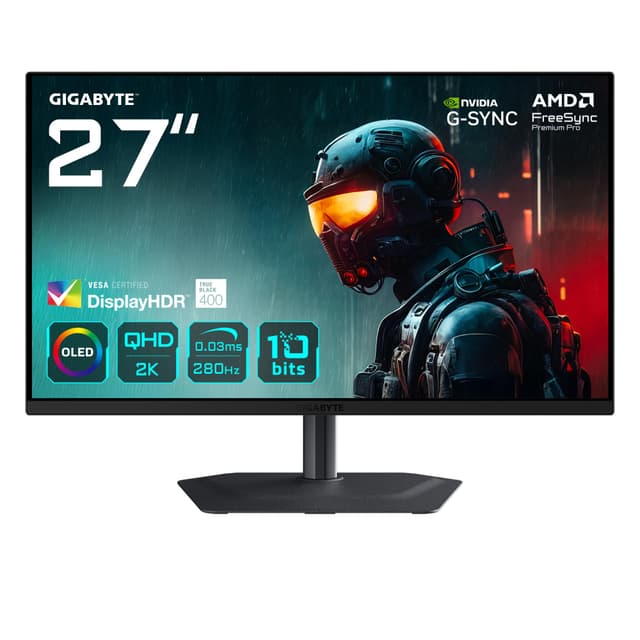 Gigabyte MO27Q2A 27” OLED 2K QHD Gaming Monitor