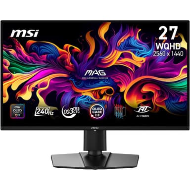 MSI MAG 274QP QD-OLED X24 27-Inch WQHD Gaming Monitor, 25...