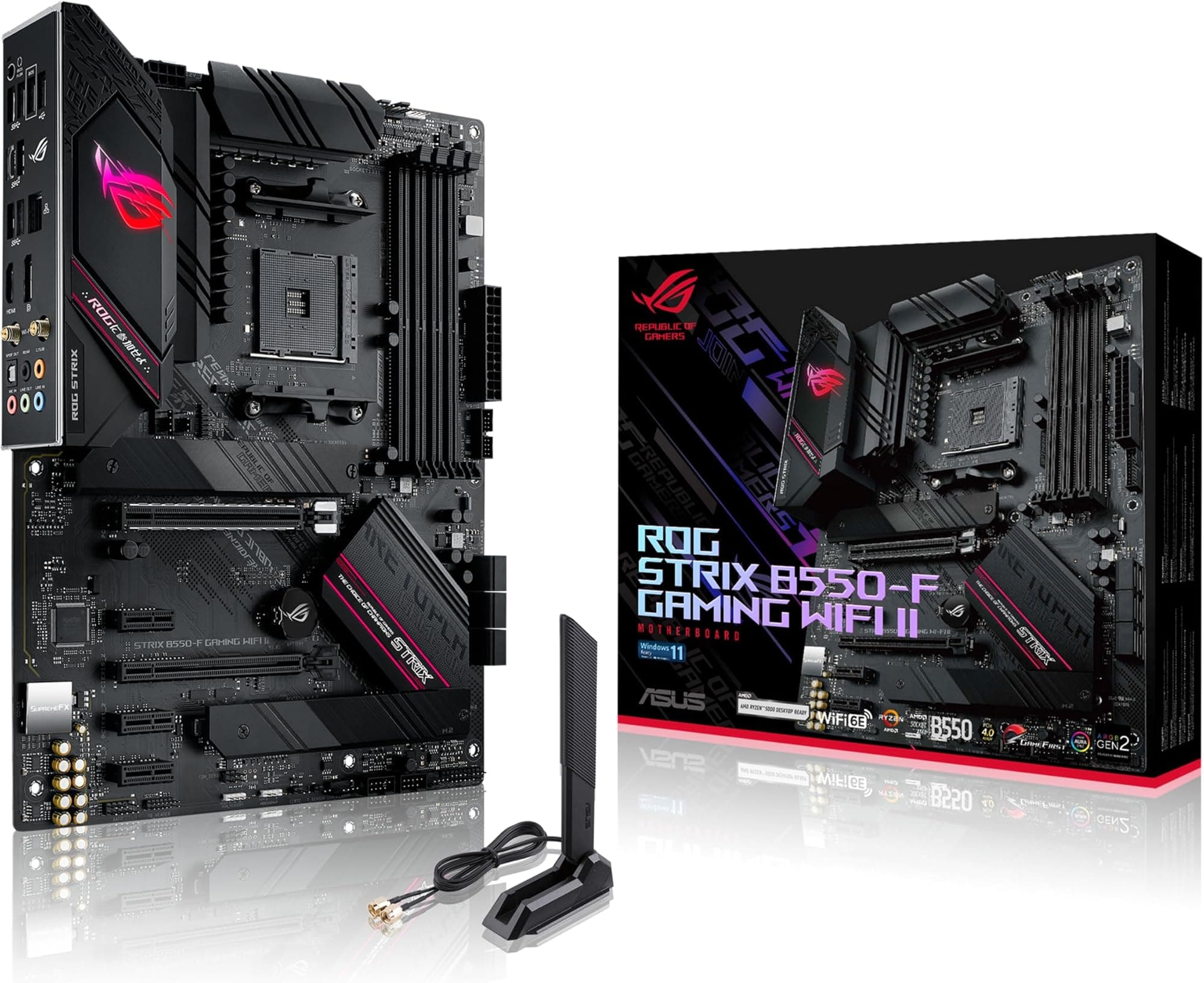 ASUS ROG STRIX B550-F GAMING WIFI II ATX Motherboard Socket AM4 AMD B550 Chipset -90MB19V0-M0EAY0