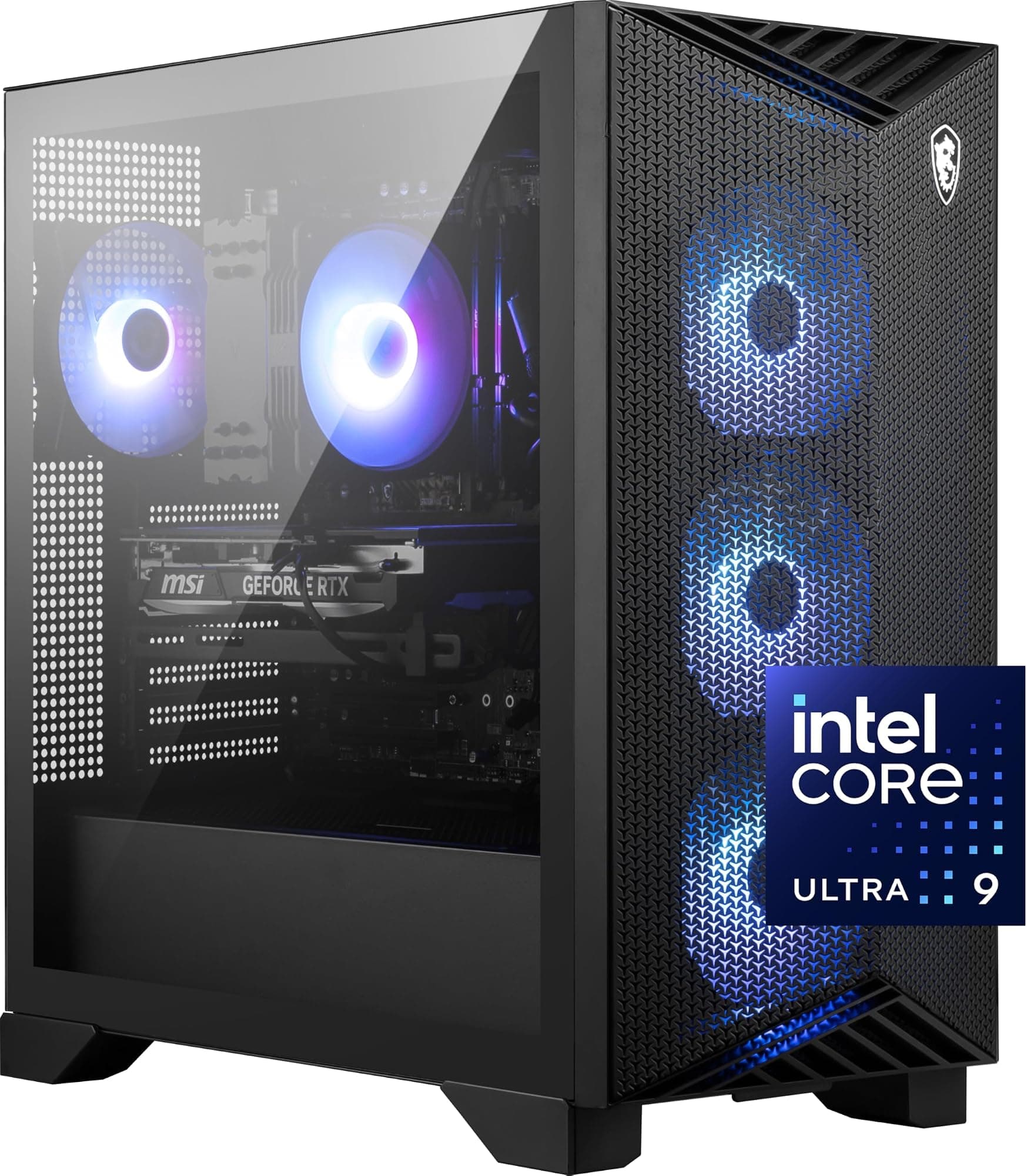 MSI Aegis R2 AI Gaming Desktop: Intel Ultra 9 285, Geforce RTX 5070Ti, 32GB DDR5, 2TB M.2 NVMe SSD, Air Cooling, USB Type-C, VR Ready, Window 11 Start: C2NVR9-1452US