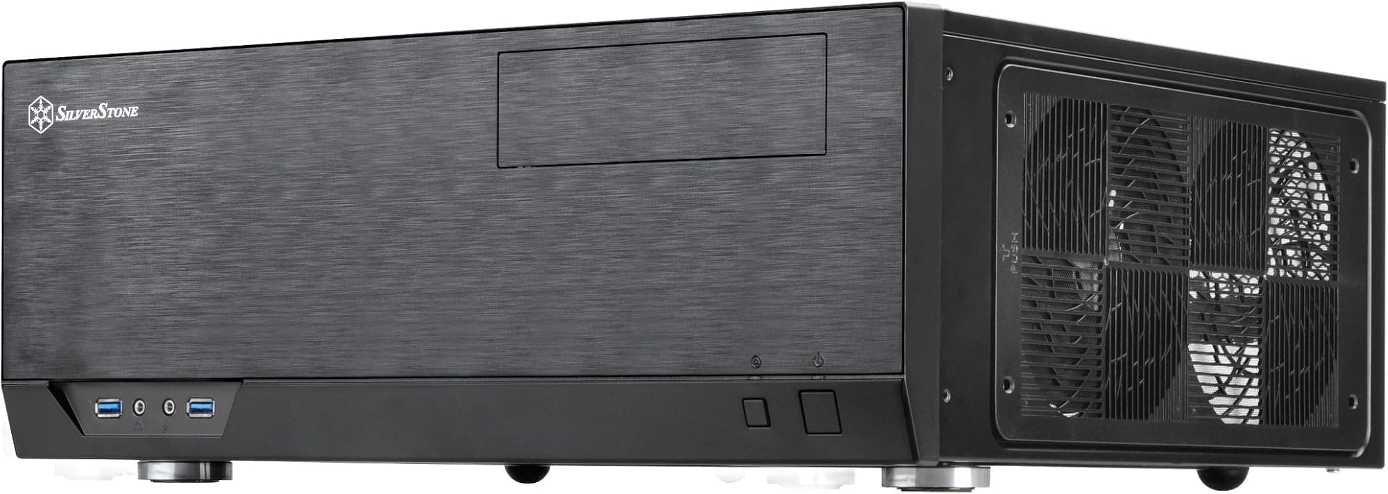SilverStone SST-GD09B - Grandia HTPC ATX Computer Case, Silent High Airflow Performance, black