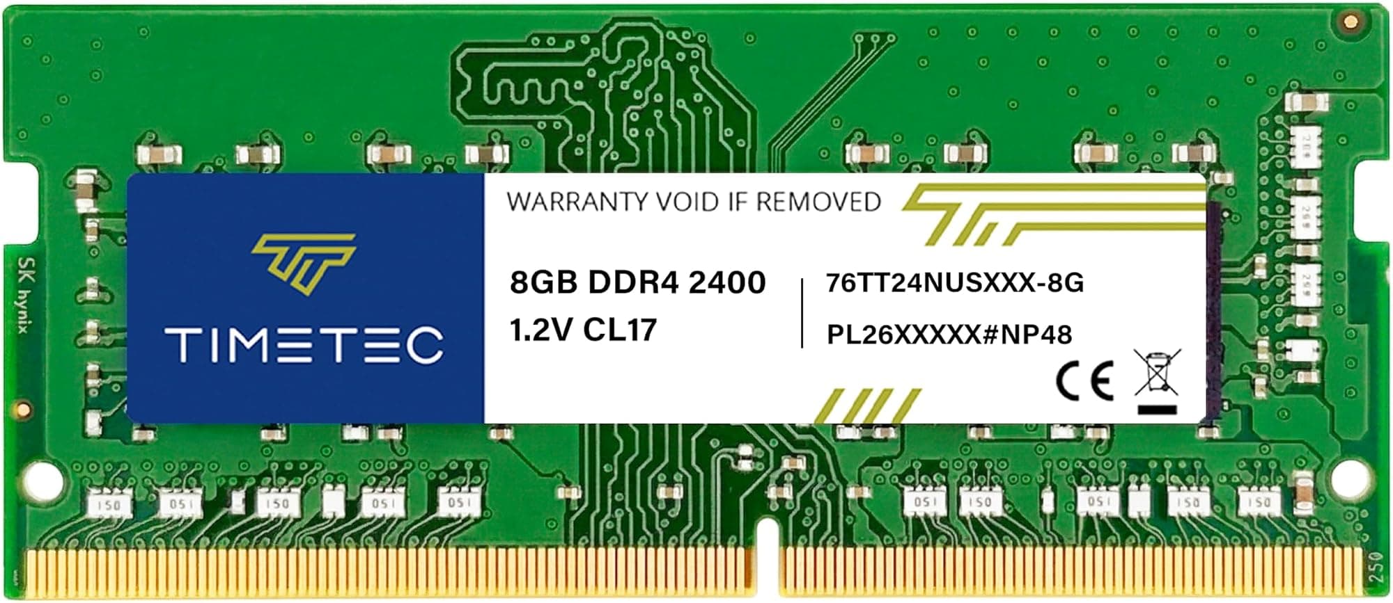 Timetec Premium 8GB DDR4 2400MHz (PC4-2400T) PC4-19200 SODIMM Laptop RAM – 260-Pin 1.2V CL17 Non-ECC Unbuffered Memory Module for Laptop, Notebook, Mini PC, All-in-One