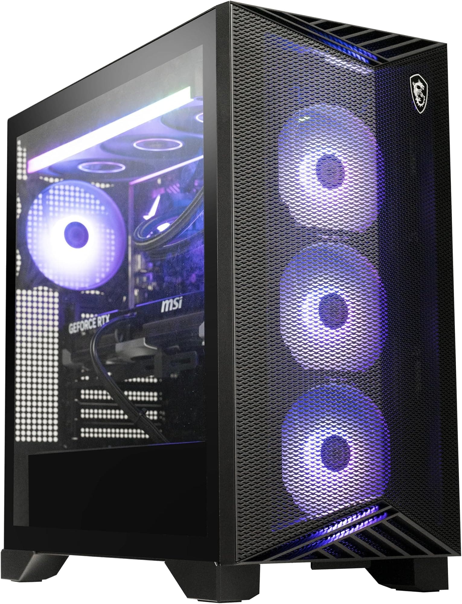 MSI Aegis ZS2 Gaming Desktop: AMD Ryzen R9-7900X, GeForce RTX 4070 Super, 32GB DDR5, 2TB M.2 NVMe, Liquid Cooling, 80+ Gold Power Supply, WiFi 6E, Keyboard and Mouse, Compatible with