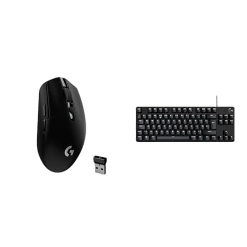 Logitech G305 LIGHTSPEED Wireless Gaming Mouse and G413 TKL SE Mechanical Gaming Keyboard – mouse with HERO sensor and compact keyboard – PC/Mac - Black