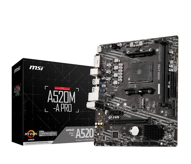 MSI A520M-A PRO Motherboard mATX