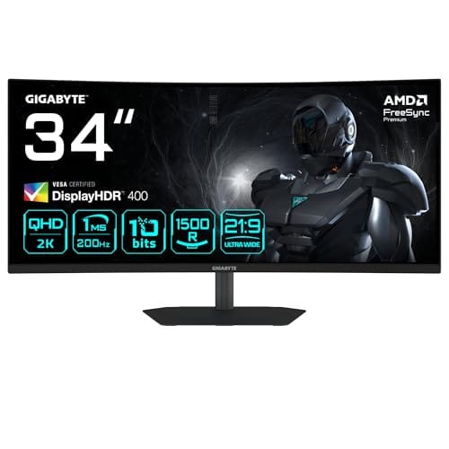 Gigabyte G34WQCP 34" WQHD Curved Gaming Review UK 2026