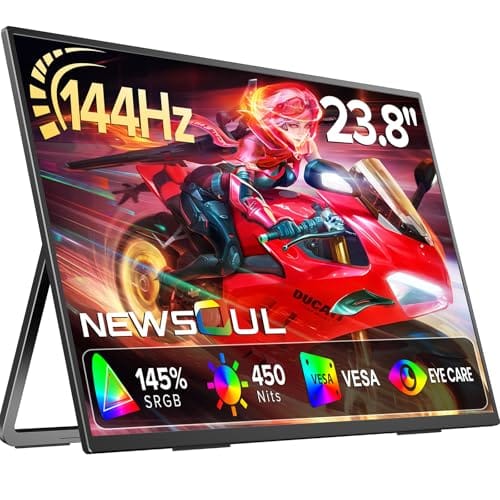 Newsoul 24 inch 144Hz Portable Monitor Review UK (2026) - Specs, Image Quality & Value