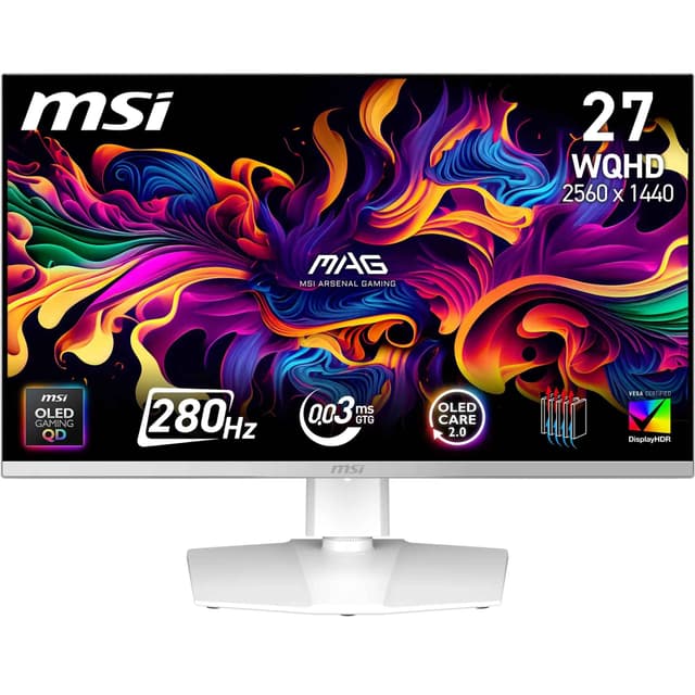 MSI MAG 272QPW QD-OLED X28 27-Inch WQHD, Gaming Monitor,...