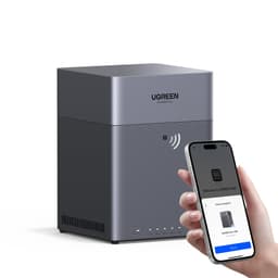 UGREEN NASync DH4300 Plus 4-Bay Desktop NAS, 2.5 GbE LAN Port, 8GB LPDDR4X RAM, NFC One-Touch Connection, AI-Powered Family & Baby Album, Personal Cloud for Home/Office (Diskless)