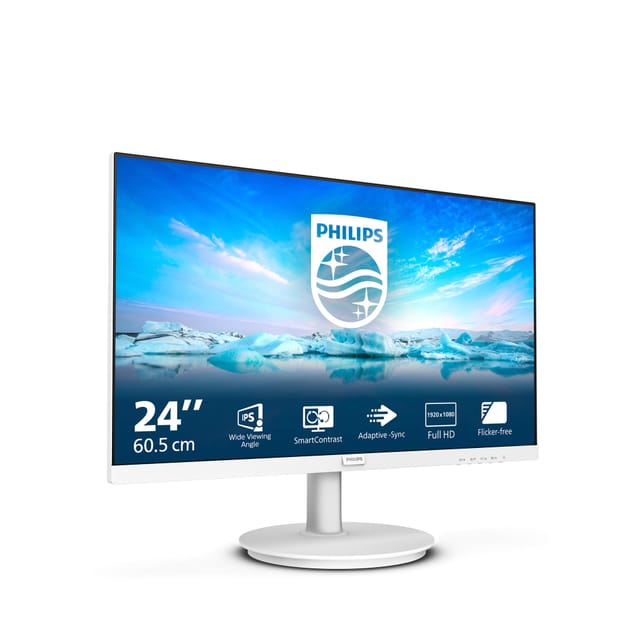 Philips 241V8AW Review: White 24-Inch IPS Monitor for Home Office Use
