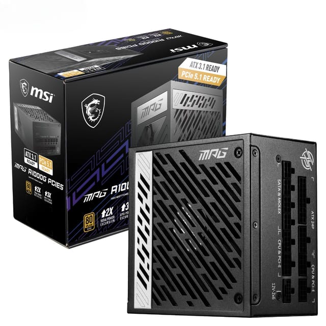 MSI MPG A1000G PCIE5 PSU Review