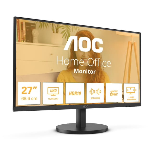 AOC U27B3A 27 Inch UHD 4K IPS Monitor Review UK (2026) - Specs, Image Quality & Value