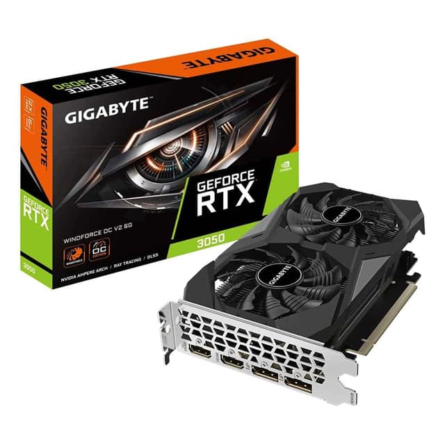 Gigabyte NVIDIA GeForce RTX 3050 WINDFORCE OC V2 6G Graph...