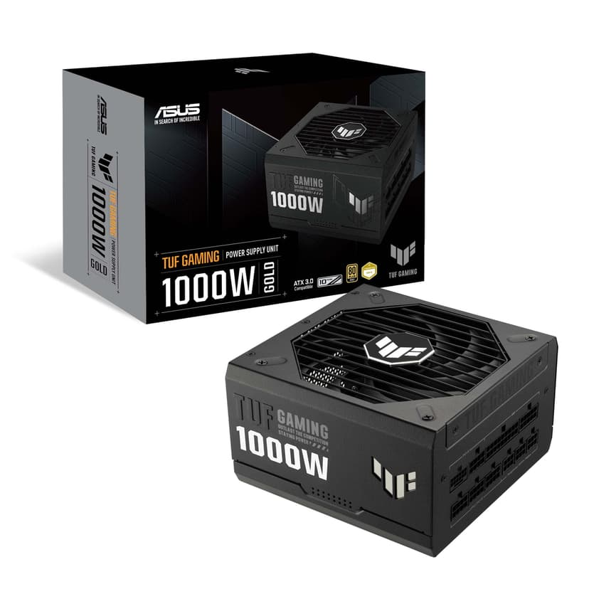 ASUS TUF Gaming 1000W Gold (1000 Watt, ATX 3.1 Compatible, Fully Modular Power Supply, 80+ Gold Certified, Military-grade Components, Dual B