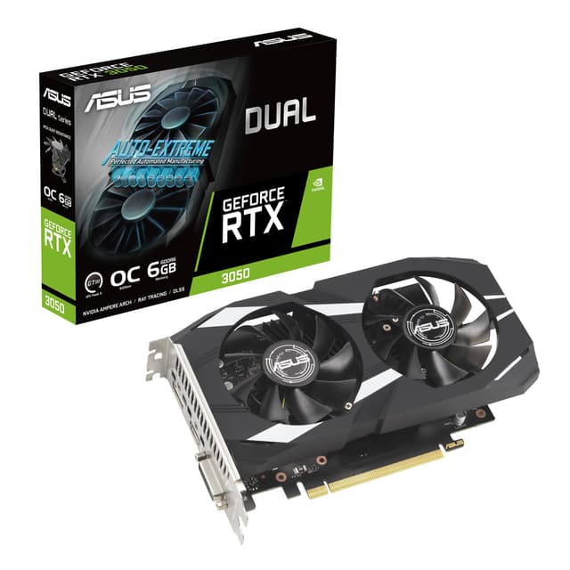ASUS GeForce RTX 3050 6G DUAL OC Gaming Graphics Card