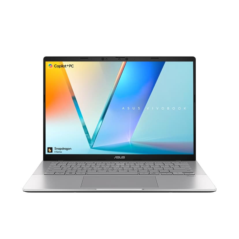 ASUS Vivobook S 14 S3407QA Laptop | 14.0-inch 2.8K Screen | CoPilot+ PC | Qualcomm Snapdragon X Plus | 16GB RAM | 1TB PCIe G4 SSD | UK Layou