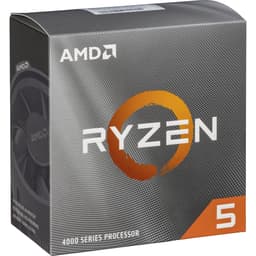 AMD Ryzen 5 4500 Processor (6 Cores/12 Threads, 65W DTP, AM4 Socket, 11 MB Cache, Up to 4.1 GHz Max Boost, wraith stealth cooler)