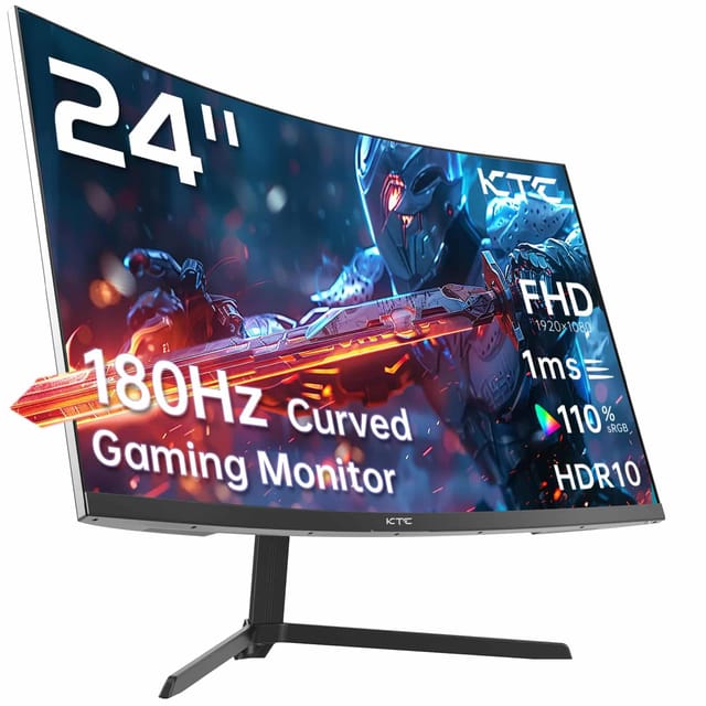 KTC 24 Inch Curved Monitor Review UK 2026