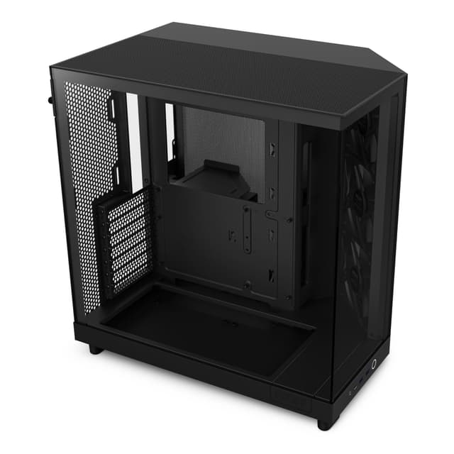 NZXT H6 Flow | CC-H61FB-01 | Compact Dual-Chamber Mid-Tow...