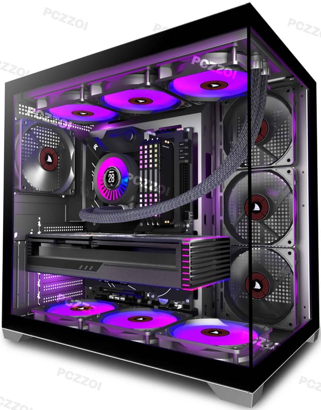 PCZZOI K4 ATX Mid Tower Gaming PC Case Review UK (2026), Build