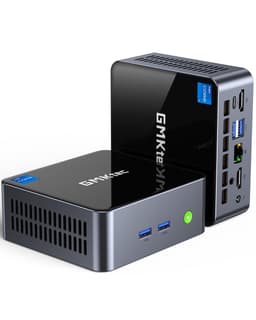 GMKtec Mini PC Intel Core i7-11390H (Turbo 5.0 GHz) 1TB SSD 16GB DDR4, Desktop Mini Computers WiFi 6, USB3.2, BT 5.2, DP, HDMI, RJ45 2.5G