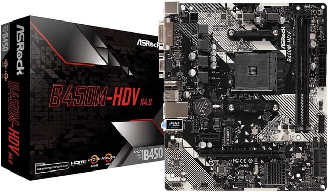 ASRock B450M-HDV R4.0 Socket AM4/ AMD Review UK 2026