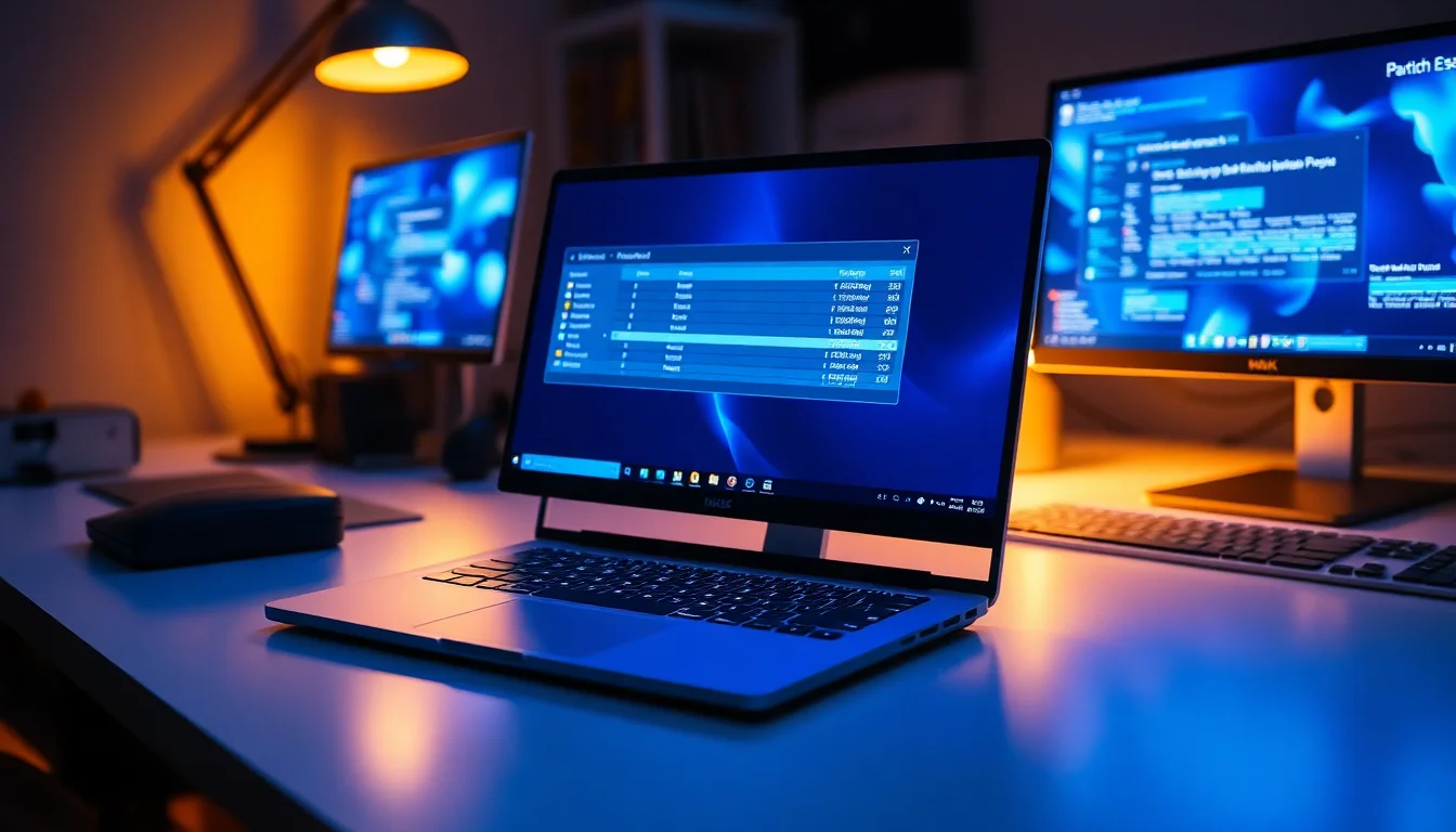 Windows 11 laptop on a desk showing Task Manager with Adobe Crash Processor process consuming high CPU and battery resources