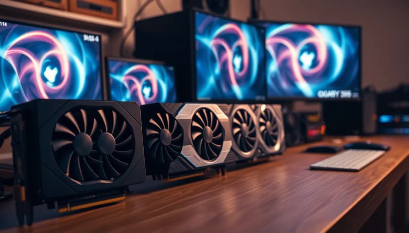 Best Gigabyte Graphics Cards Under £500: hero illustration