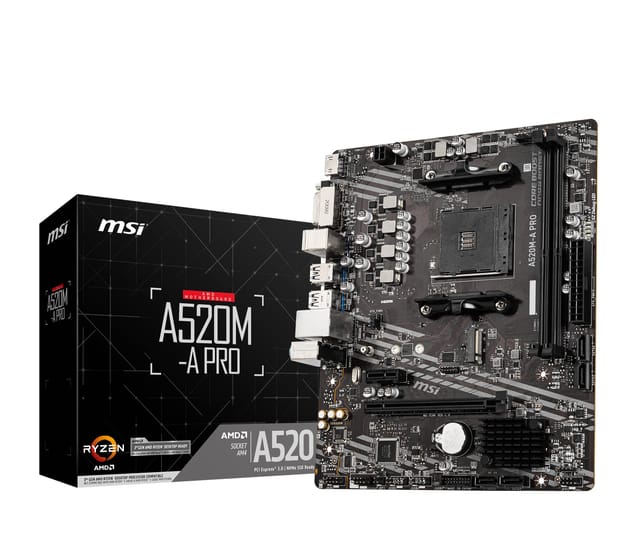 MSI A520M-A PRO Motherboard mATX Review UK 2026