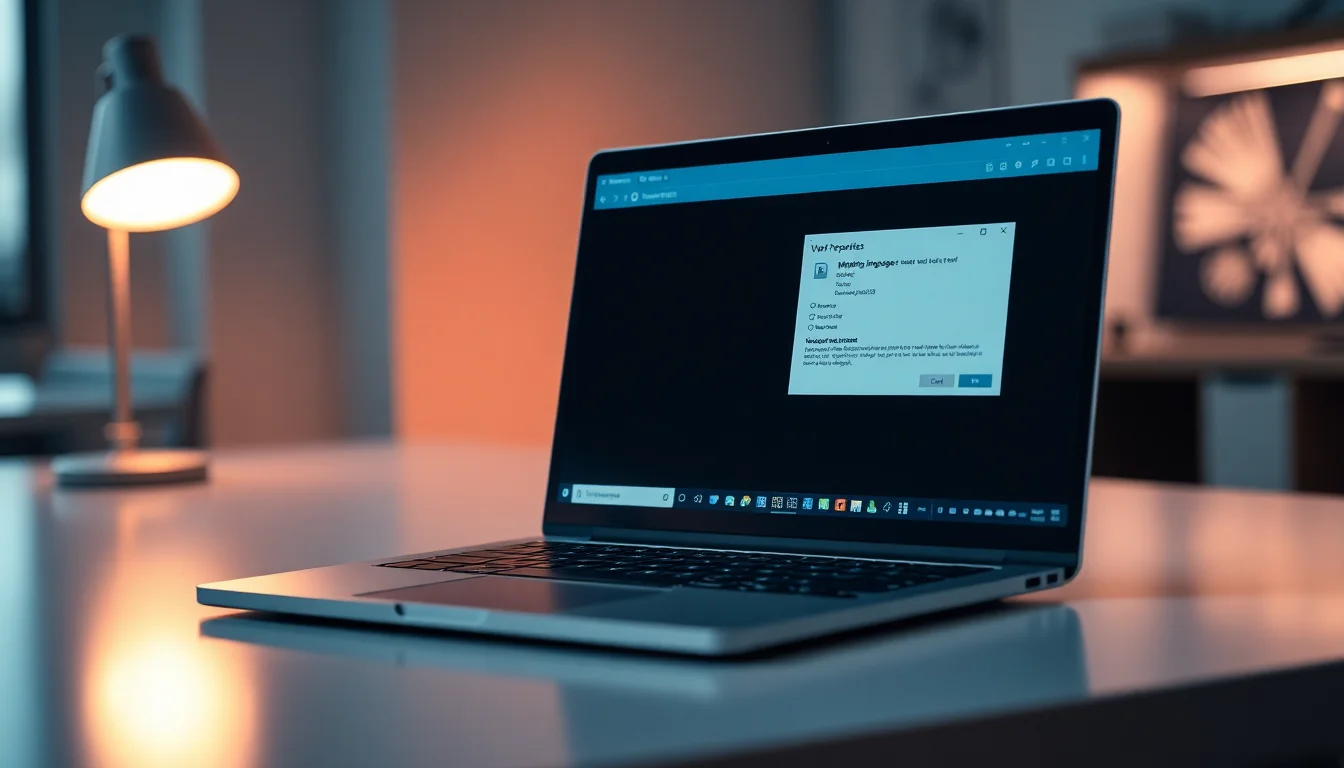 Windows 11 laptop on a desk showing file properties dialog for a deleted image in File Explorer with Recycle Bin visible