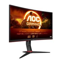 AOC Gaming C27G2Z3-27 Zoll Curved FHD Monitor, 240Hz, 1ms, Freesync Premium, HDR10 (1920 x 1080, 2X HDMI 2.0, 1x DisplayPort 1.4) schwarz-rot