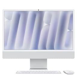 Apple iMac All-in-One Desktop Computer with M4 chip with 10-core CPU and 10-core GPU: Built for Apple Intelligence, 24-inch Retina Display, 16GB Unified Memory, 512GB SSD storage; Silver