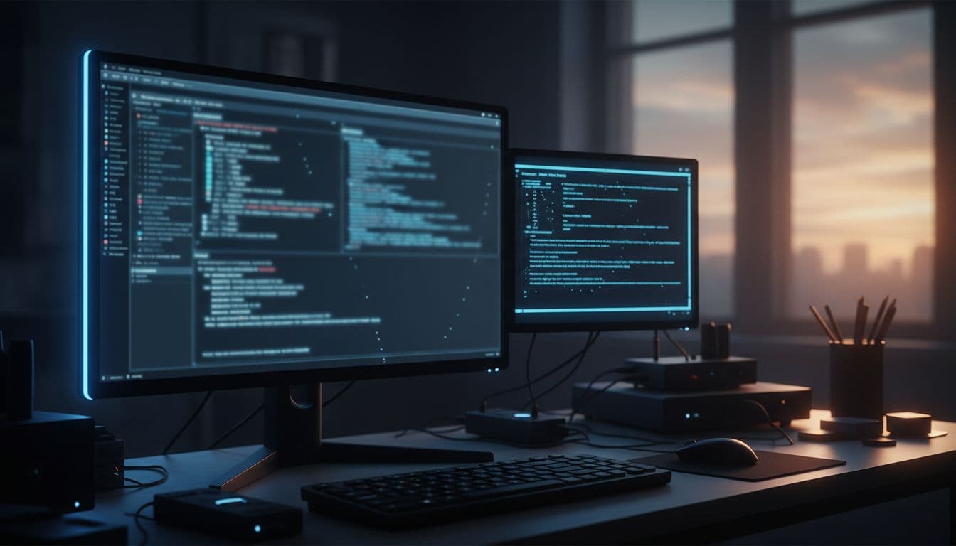 A Linux terminal on a modern workstation showing kernel build output and QEMU emulator window running a historical OS environment