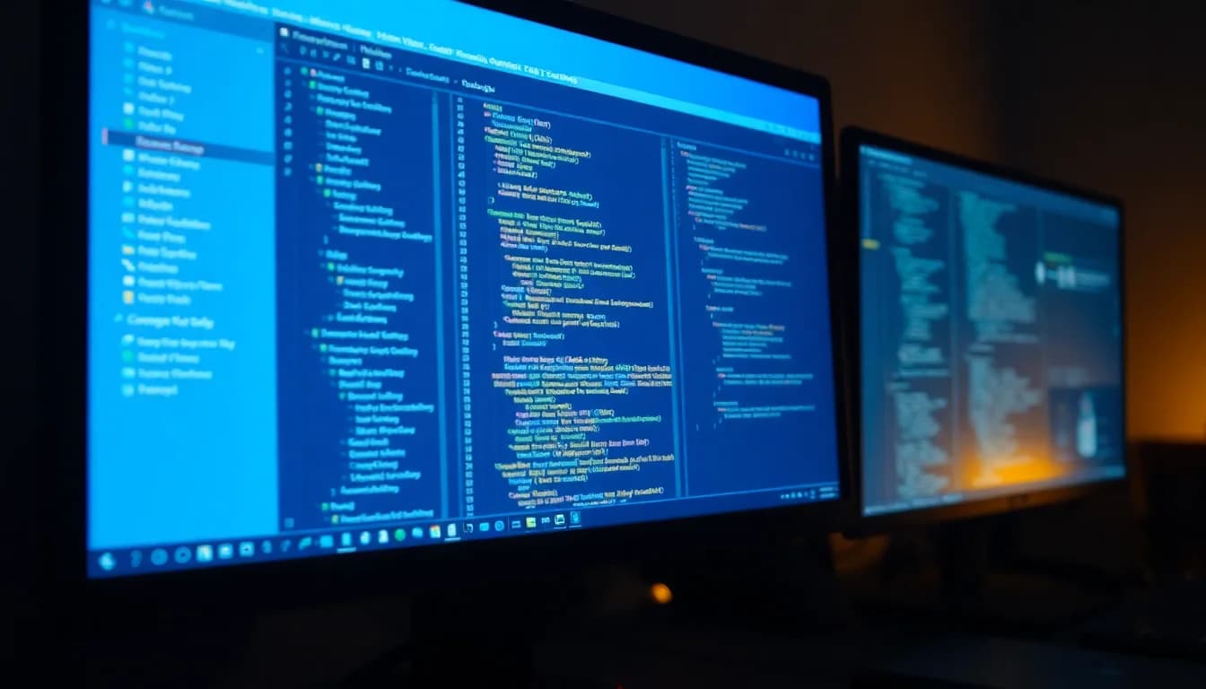 Windows desktop showing Portabase dashboard configuration file open in a text editor with API_ENABLED setting visible on a dark developer workstation