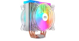 Mars Gaming MCPU66, Triple ARGB CPU Heatsink, 6 Heatpipes HCT, TDP 220W, 2 Fans 12cm