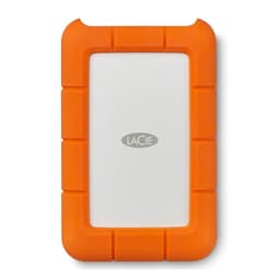 LaCie Rugged USB-C 2TB External Hard Drive Portable HDD – USB 3.0 compatible, Drop Shock Dust Rain Resistant, for Mac and PC Computer Desktop Workstation Laptop, Orange