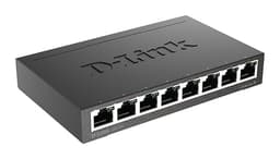 D-Link DGS-108/B 8-Port Gigabit Unmanaged Metal Desktop Switch 10/100/1000 Mbit/s - UK Version black DGS-108/B