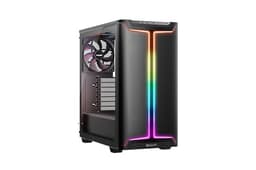 be quiet! Pure Base 501 DX Black PC Case, High Airflow Intake Front Panel And Top Cover, Maximum Performance, 3 Preinstalled Pure Wings 3 140mm PWM Fans, Extraordinary Air Pressure, Dynamic Design