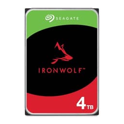 Seagate IronWolf 4TB, NAS, Internal Hard Drive, CMR, 3.5 Inch, SATA, 6GB/s, 5.400 RPM, 256MB Cache, for RAID Network Attached Storage, Data Rescue Services (ST4000VNZ06)