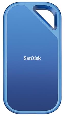 SANDISK Creator Pro Portable NVMe SSD 1TB (up to 2000 MB/s read/write speeds for demanding workflows, 3 Meter drop protection, IP65 water & dust resistance, 1 Month Adobe Creative Cloud included)